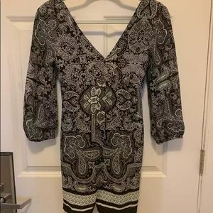 Black and White Ethnic Print Playsuit